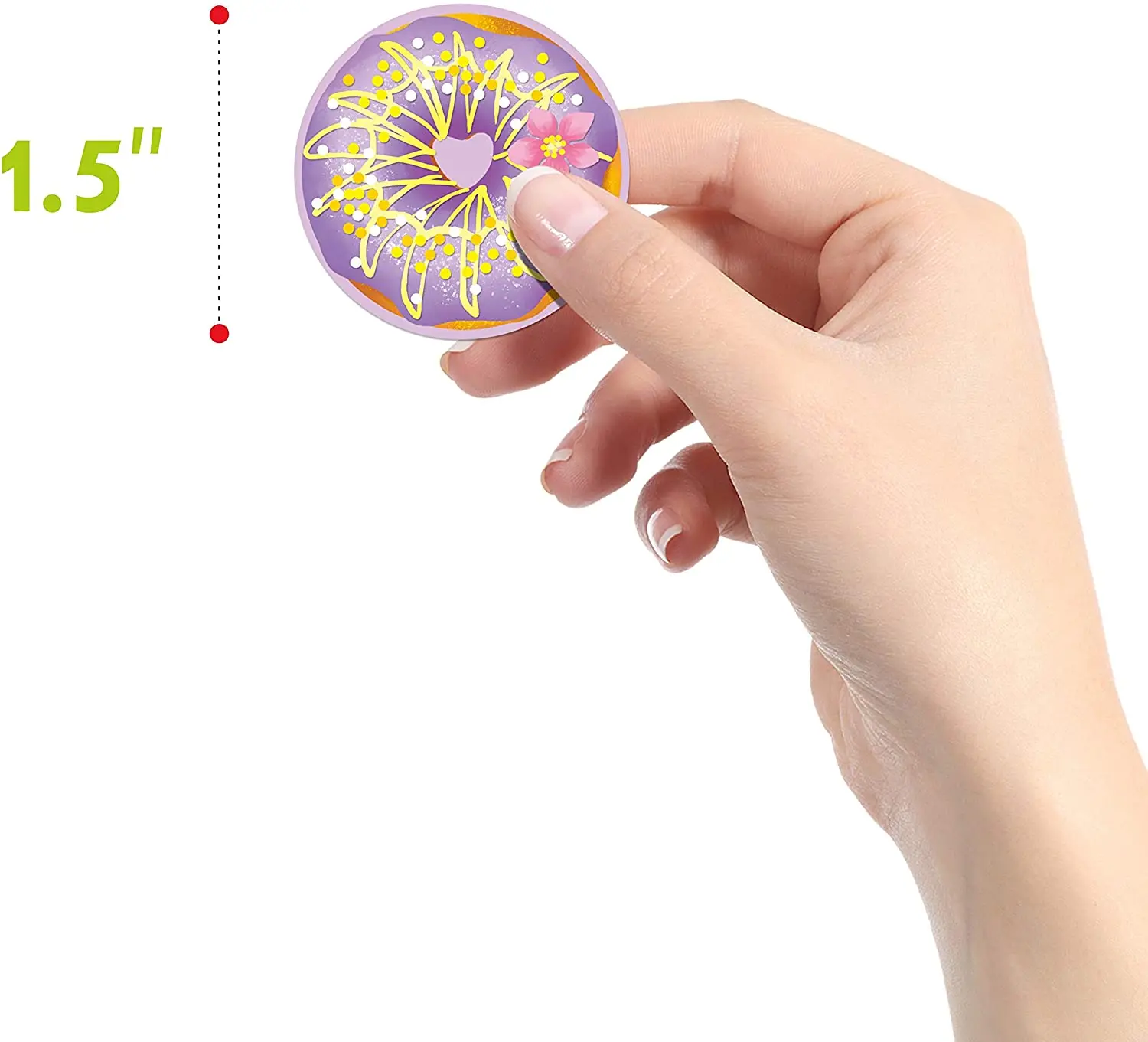 Doughnut Stickers Party Decoration Teacher Reward Encouragement Motivational Decals 16 Designs for Arts DIY Crafts