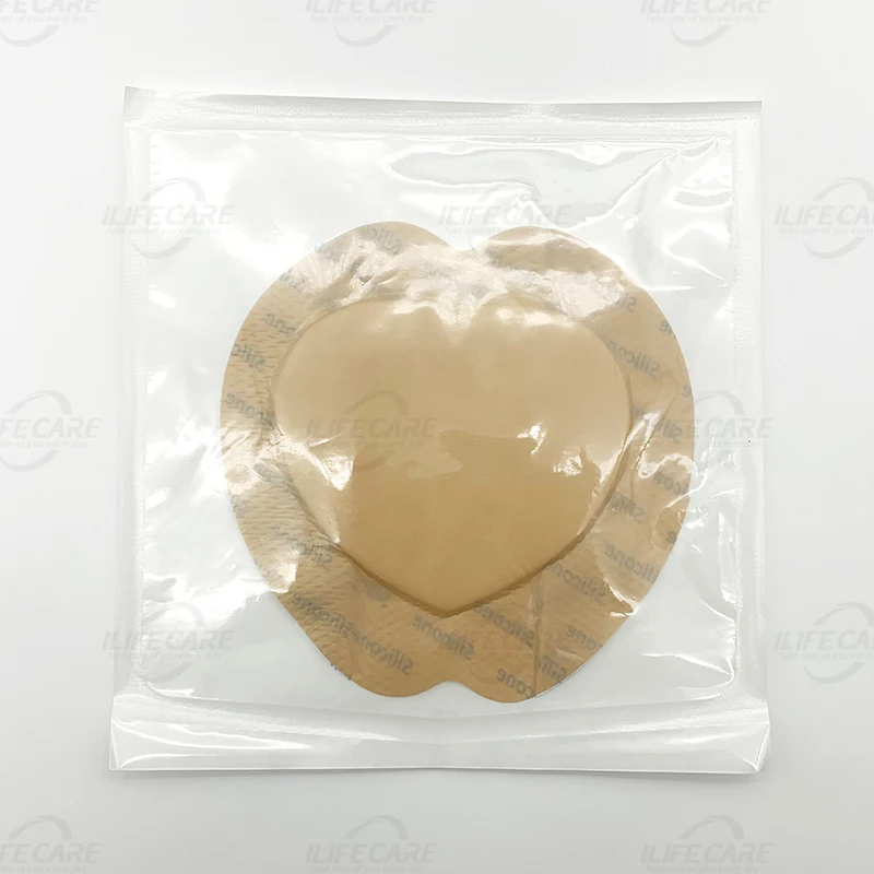 Silicone Foam Dressing with Gentle Adhesive Border Absorbency Foam Wound Bandage