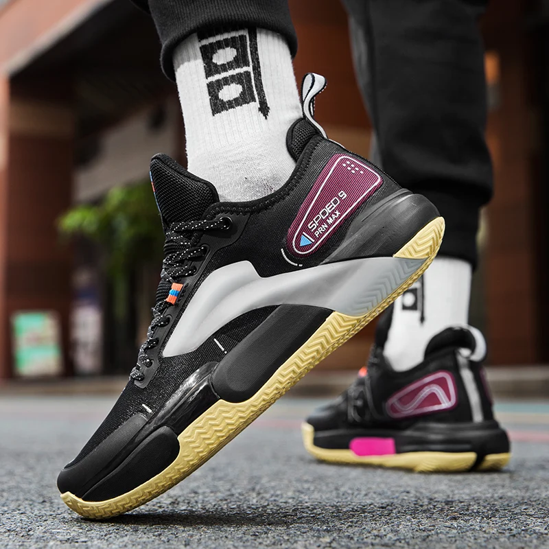 Professional shock absorption Sports Style Sneakers custom logo Running Basketball Shoes