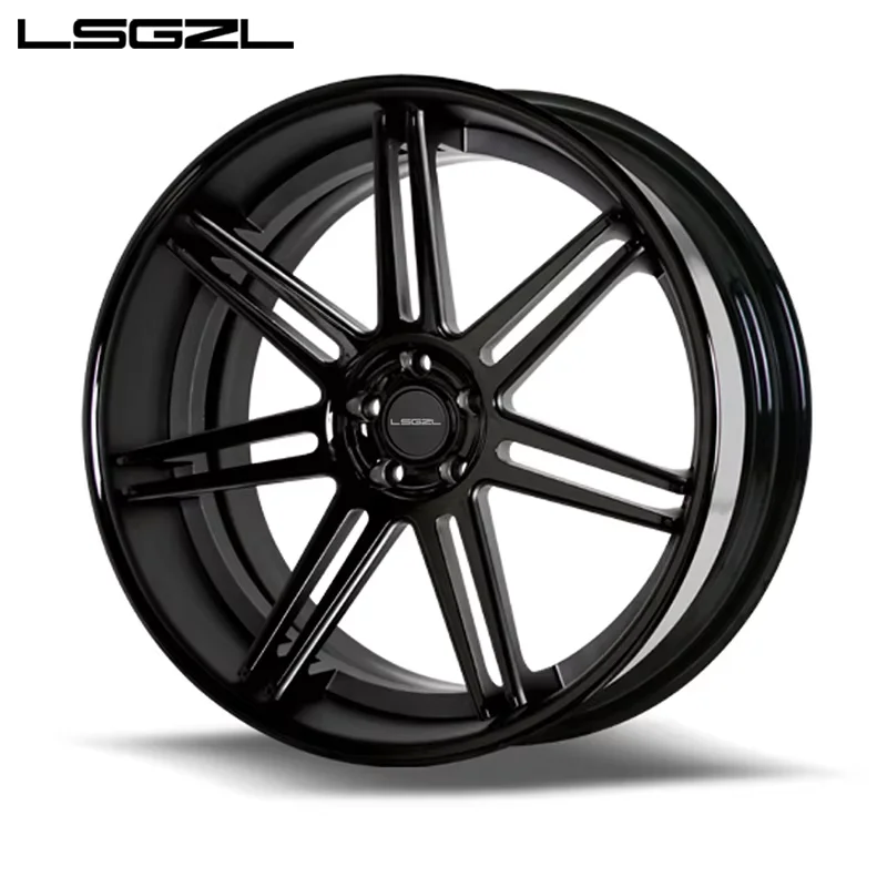 lsgzl forged 2-piece alloy 5x114.3 5x130 6x139.7 for Mercedes C8 BMW Ferrari deep dish custom Chrome 16-26 inch wheel