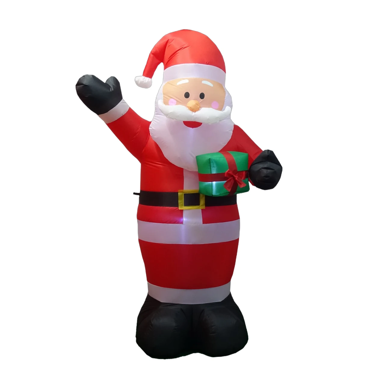 Factory Custom Christmas Indoor Outdoor Decoration Inflatable 8FT Santa Claus With Giftbox
