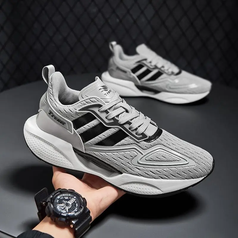 sports shoes Korean mesh breathable casual shoes lightweight running sneakers trendy low-top casual sports running shoes for men