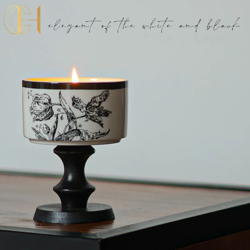 C&H Wholesale Home Decoration Custom Soy Wax French Romantic Aromatherapy  Scented Candle