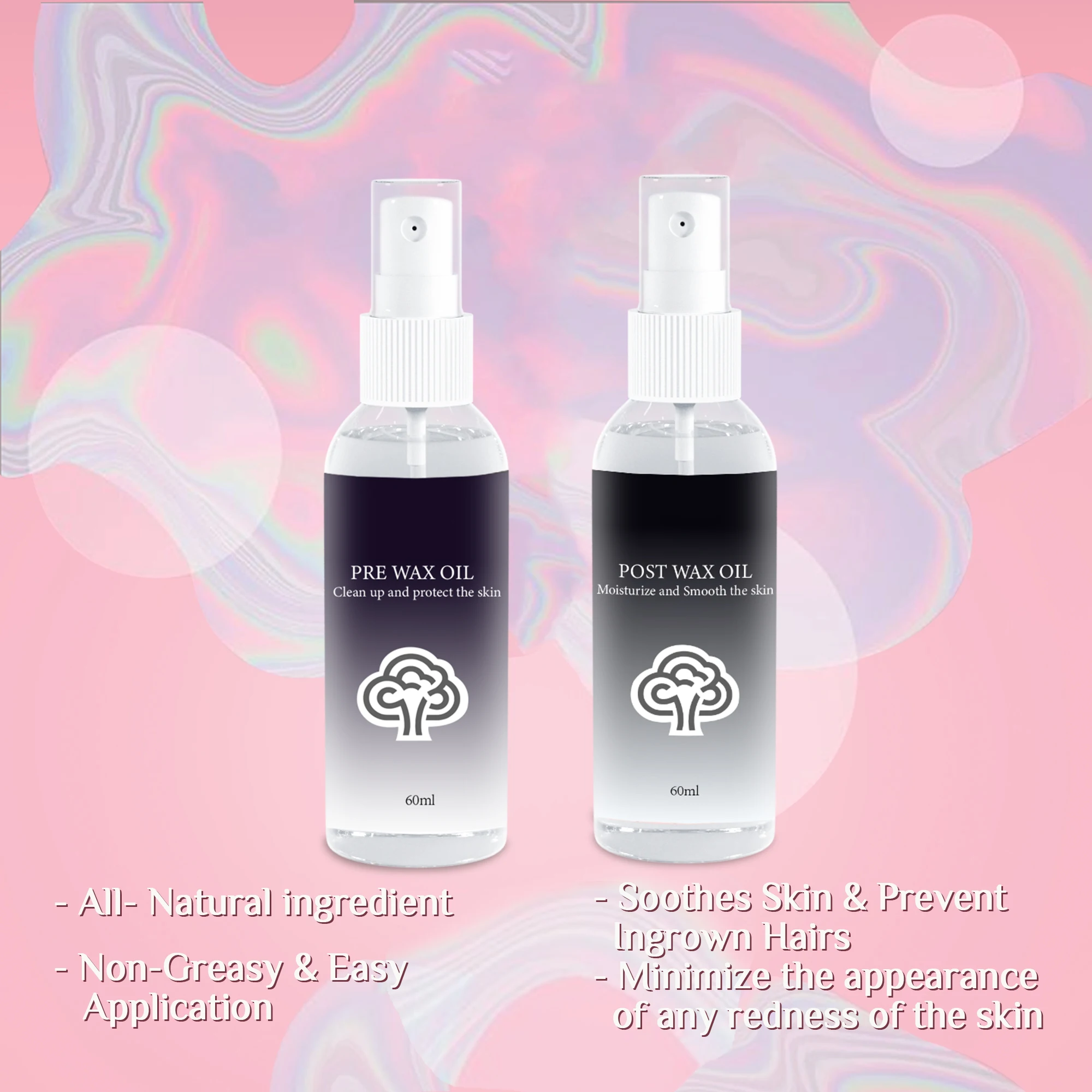 Lifestance painless wax kit waxing home use private label OEM service wax set hair removal