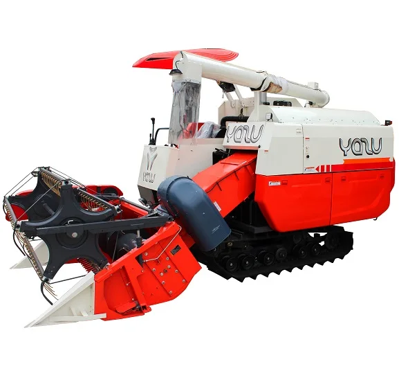 high quality YAZU harvetser chinese manufacturer combine harvester similar kubota DC70 with lifting chassis