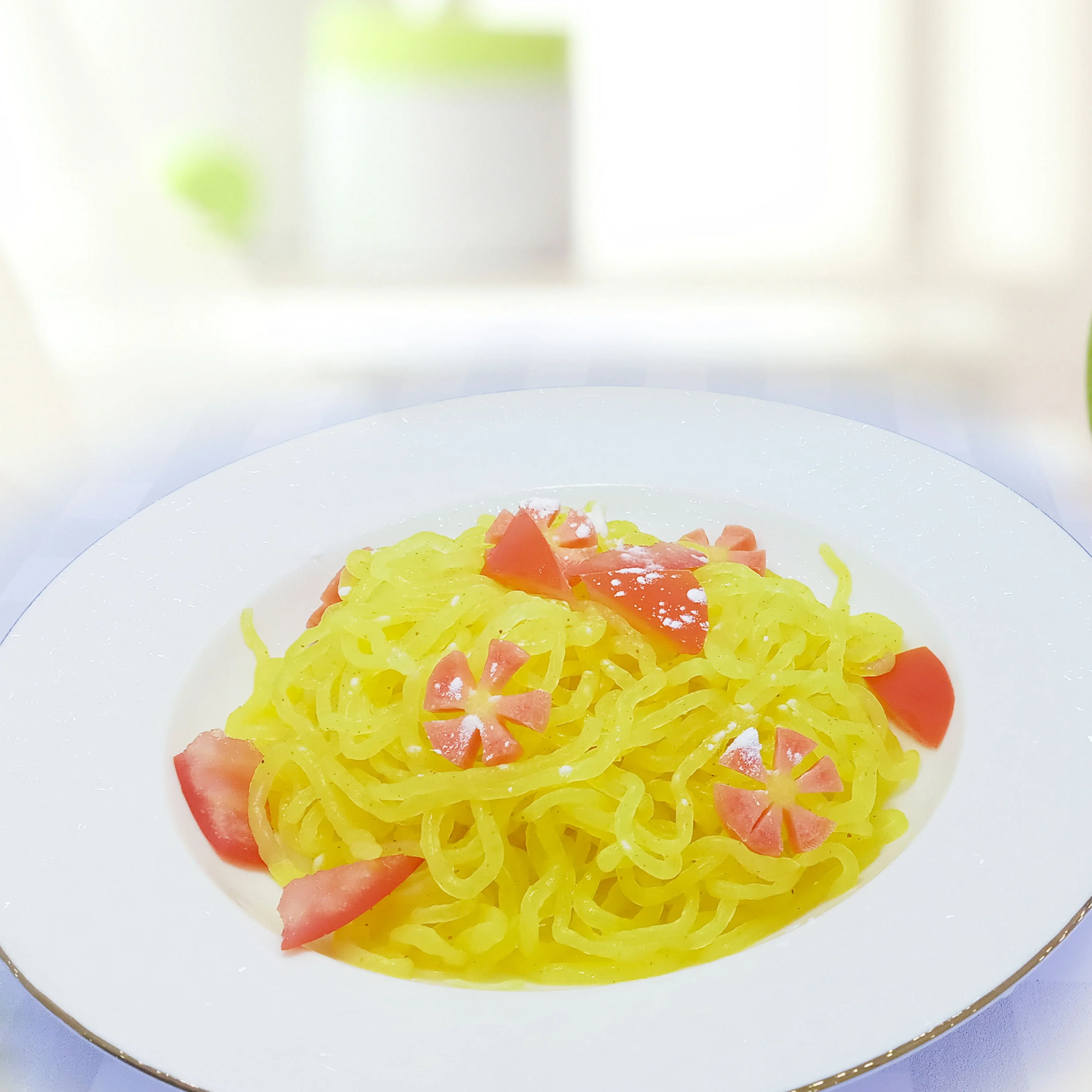 Куркума Конжак лапша низкие калории Конжак Диетическая еда shirataki Мгновенная Потеря веса