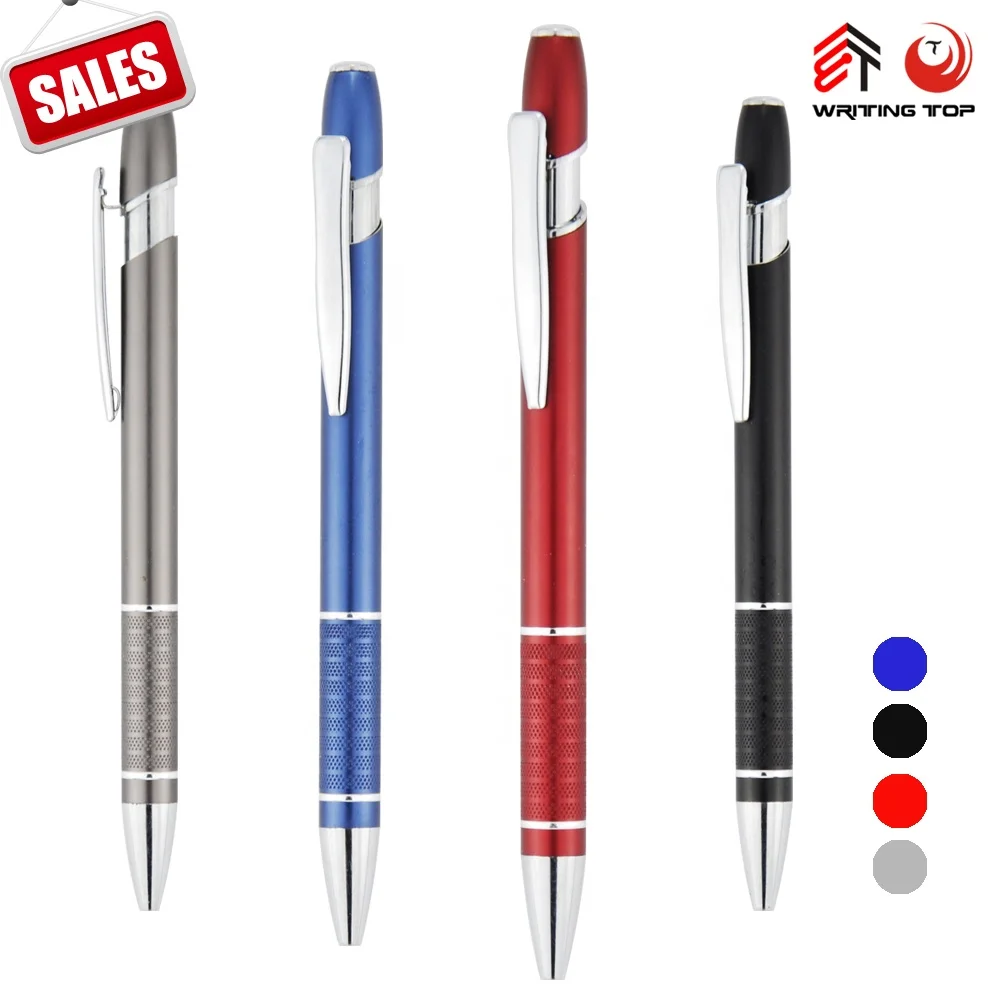 
high quality aluminium metal ballpoint pen manufacturer for gift stationery 
