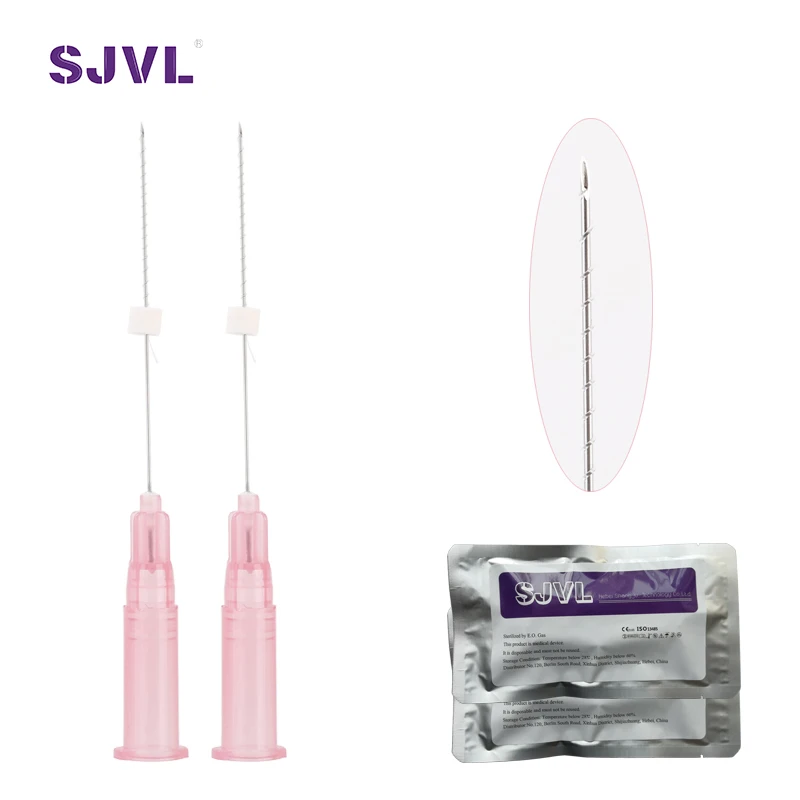 2020 Hot Sale 29G 38mm Sharp Transparent Screw Thread PCL Thread Lift