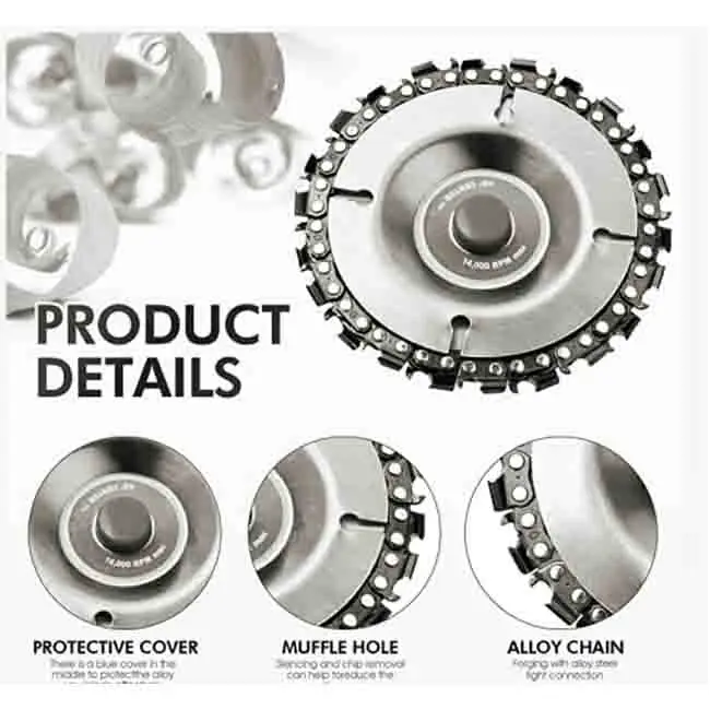 5 Pieces Wood Carving Disc Grinding Wheel Shaping Disc  4 1/2 Wood Carving Disc