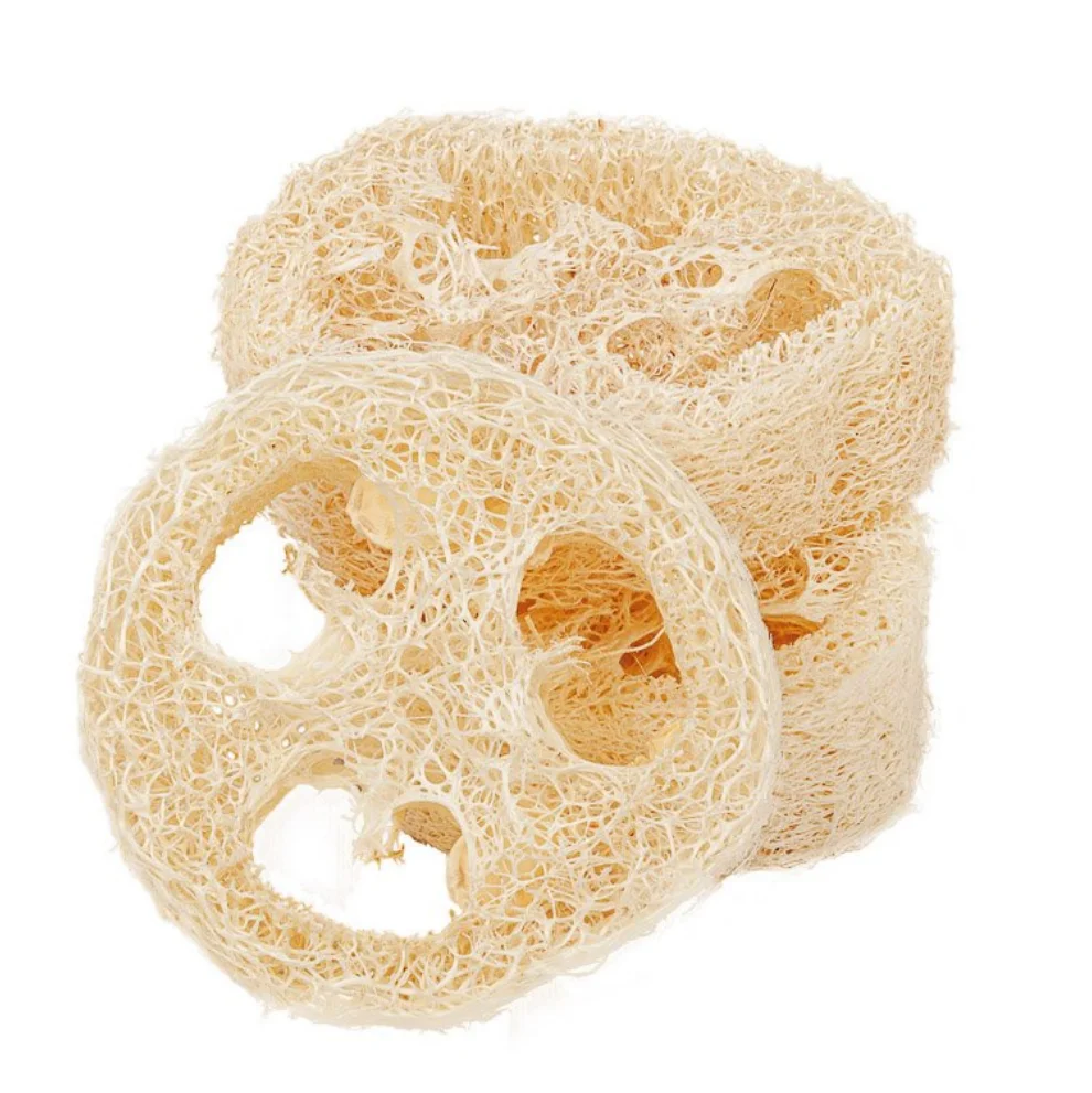 Eco-Friendly Biodegradable Natural Loofah Luffa Slice for Bath Face Body Exfoliating Shower Bath Natural Loofah