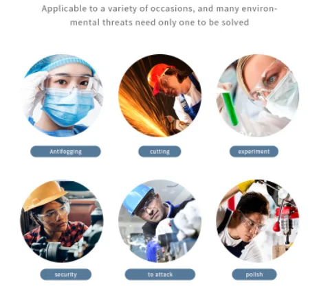 Wholesale Transparent PC Frame Safety Goggles UV Proof Sports Riding Protective Eyewear Lightweight Eye Glasses for Safety