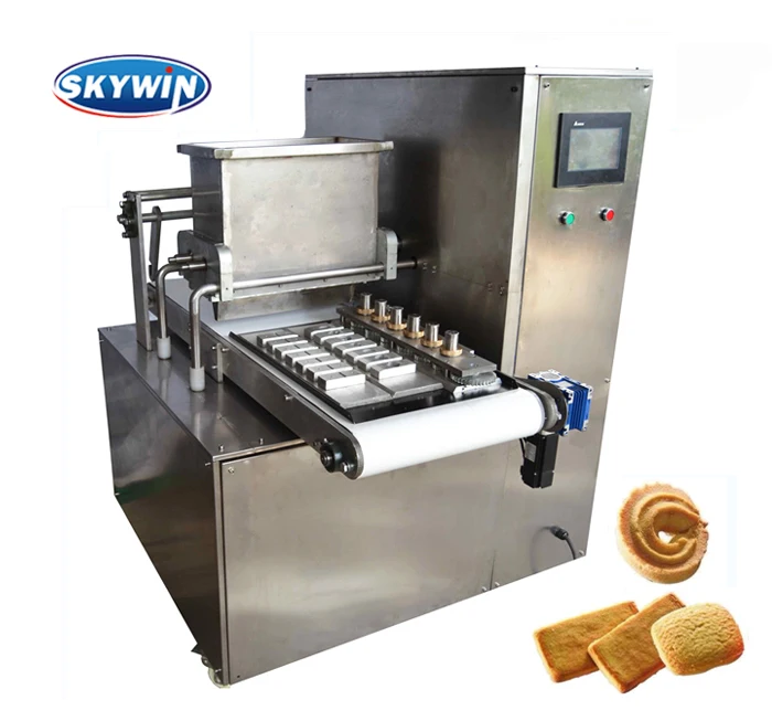 SKYWIN New small table type french cookie machine PLC system control macaron cookie making maker machine for sale