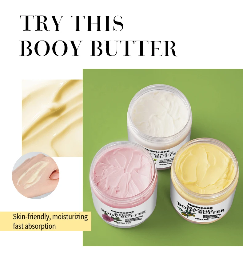 OEM/ODM Wholesale Private Label Skin Brightening Hydrating Moisturizer Cream Vegan Natural Organic Body Butter