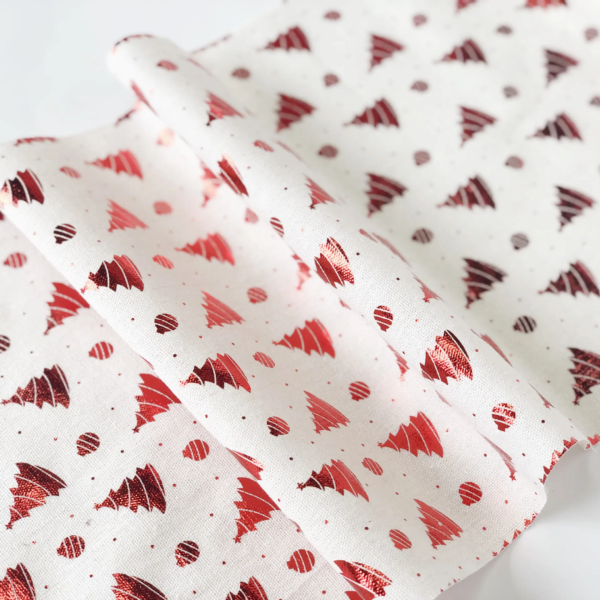 Table Decor Runner Hand Made Foil Print Christmas Print Table Runner