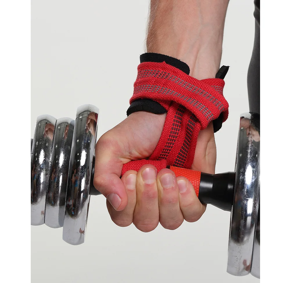 Fitness weightlifting wrist support belt,Horizontal bar dumbbell pressurized non-slip thickening lever belt