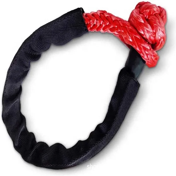 10MM Heavy Duty Offroad Soft Shackles 60CM Synthetic Winch Rope With Soft Shackle