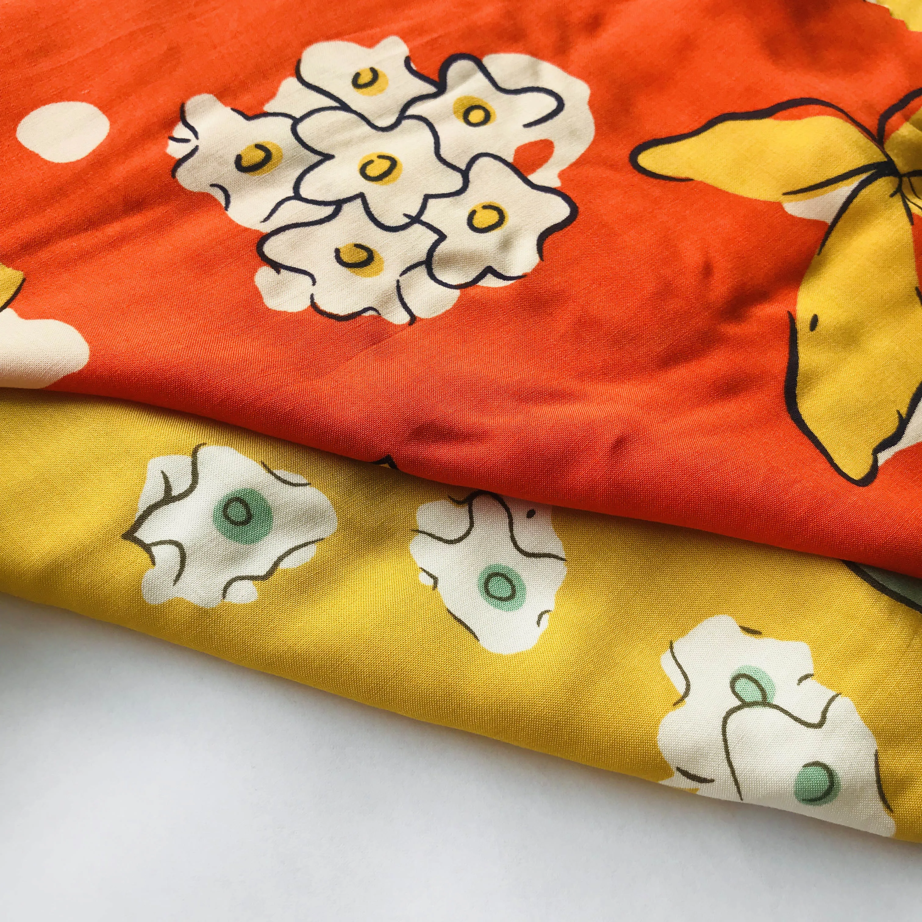 Shaoxing textile stock woven  rayon voile printed 100% viscose fabric for shirt