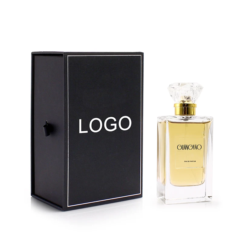 Wholesale 50ml 100ML rectangular high-quality empty perfume crystal polishing glass bottle Acrylic crystal cap