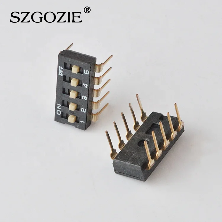  Szgozie dip-переключатель с прямым углом ТИП 5 позиций циферблат