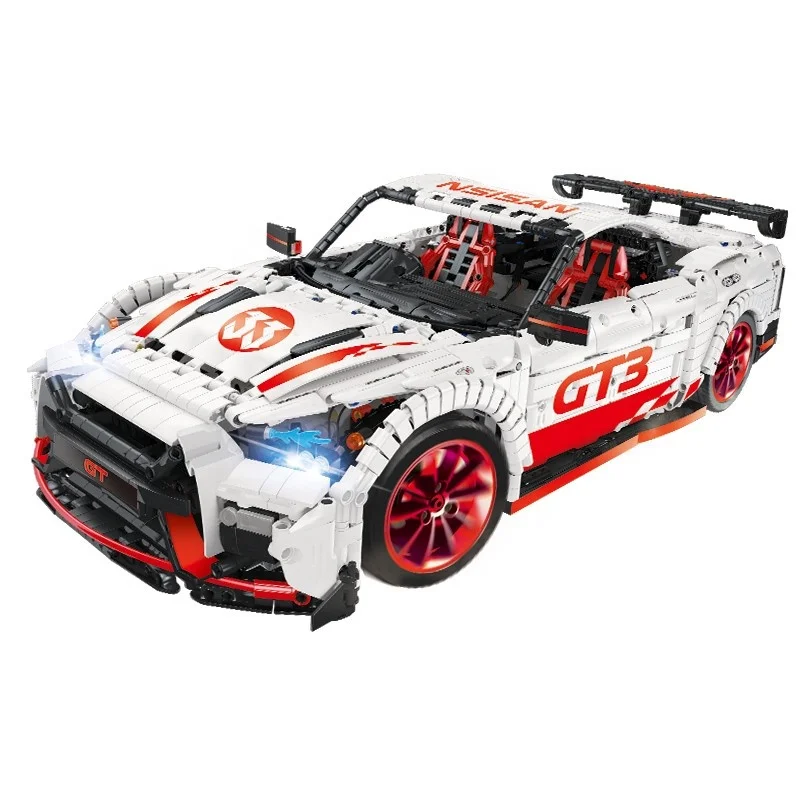 
RTS 3408PCS MOC 1:8 GTR GT3 Legoing Technic Motor Toys Block Building Toys STEM Speed Sport Brick RC Racing Cars 