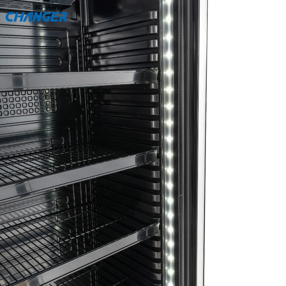 380Liter Single Door Domestic and Commercial Refrigerated Beverage Chiller Showcase Bottle Cooler