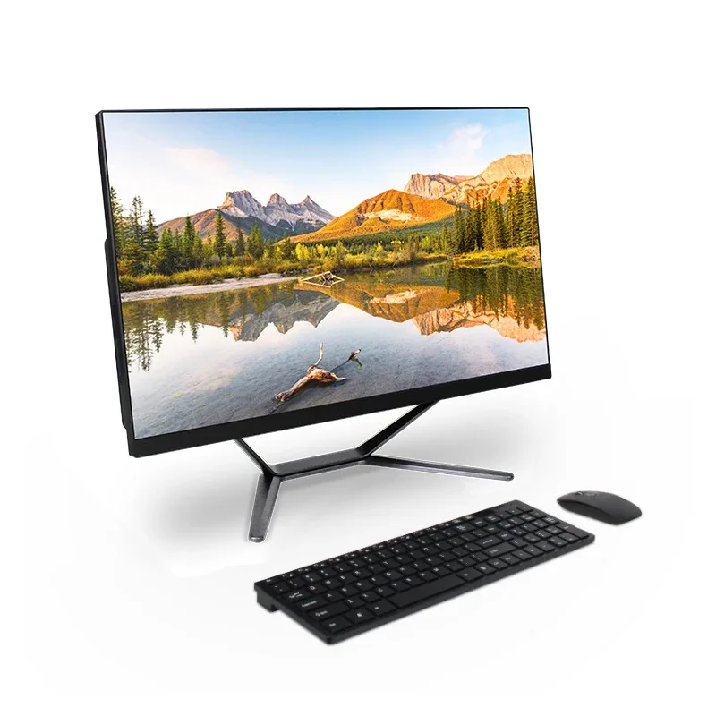 AIO 21.5' 23.8' inch Monoblock Gaming Desktop Curved  Computer Core i3 i5 i7  barebone All in one pc