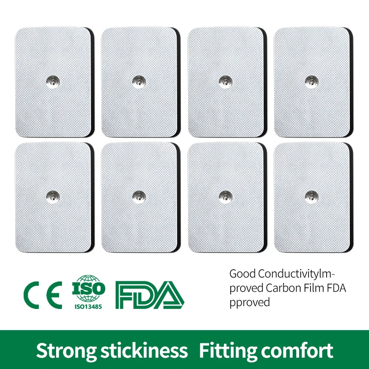 SKYFOREVER high-sensitivity skin-tone 60*90MM 3.5mm button non-woven Tens equipment patch for body health