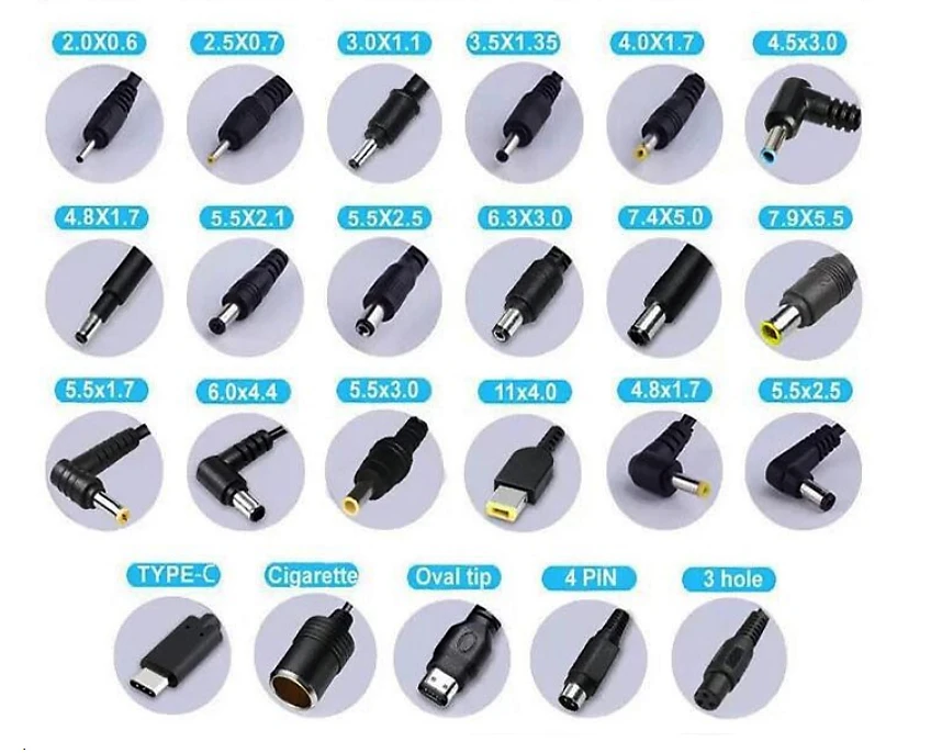  Ac plug C6 C8 C14 black white adapter AC DC desktop charger 36V1.8A 65W Switching Power Adaptor power supply