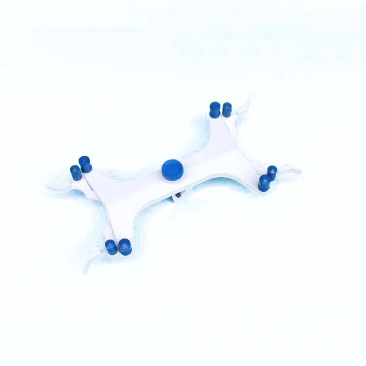 Lab Use Aluminum Material German Type Butterfly  Burette Clip Double Place