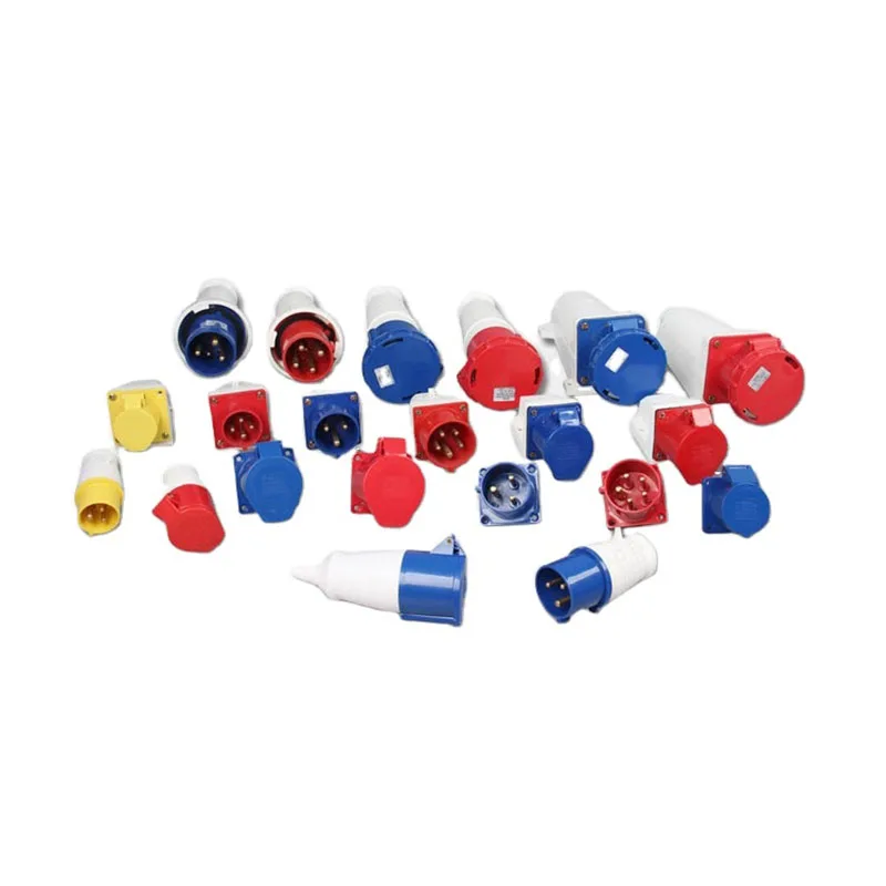 Open mounted socket ZZ123 32A 220V IP44 Three hole power industrial plug and socket 32a