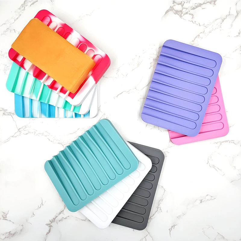 Premium Silicone Soap Holder, Soap Saver for Shower, Bathroom, Kitchen, Bath Tub, Razor, Sponges