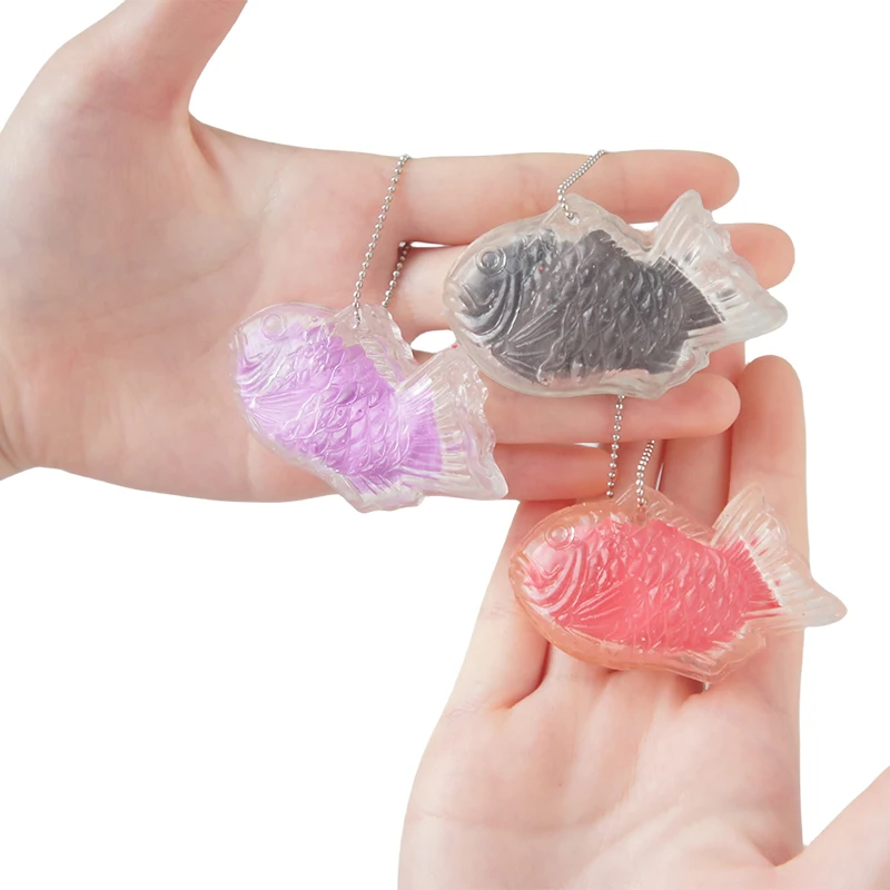 Unisex Grilled Fish Sensory Decompression Toy UMade of PU Foam Plastic for 5-7 Years Old Kids Novelty Style Boxed Packaging