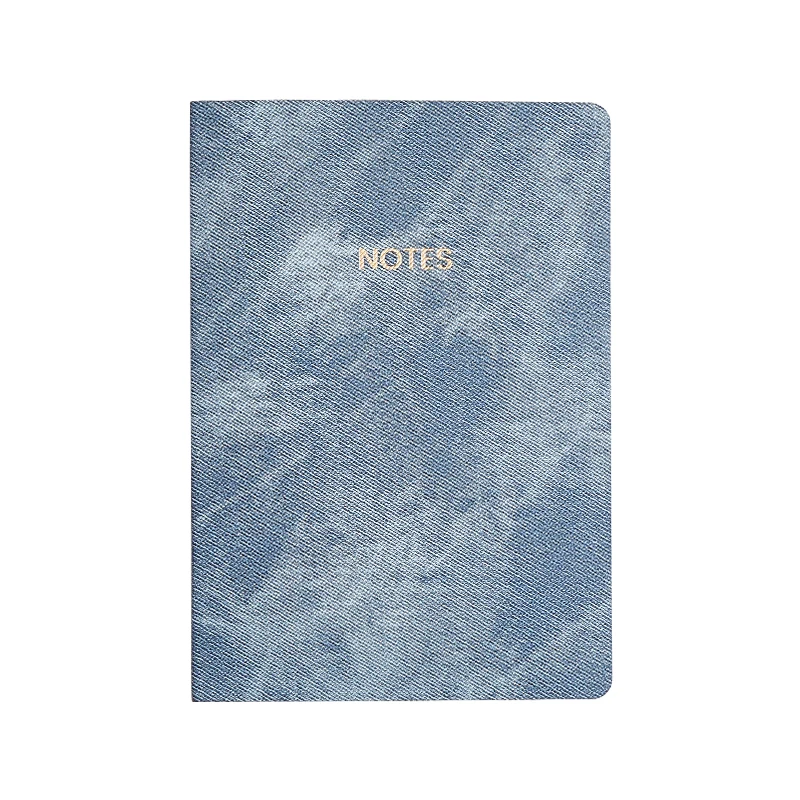 Manufacturer made a5 denim cover gold logo printing  hardcover journal hardcover printing notebook