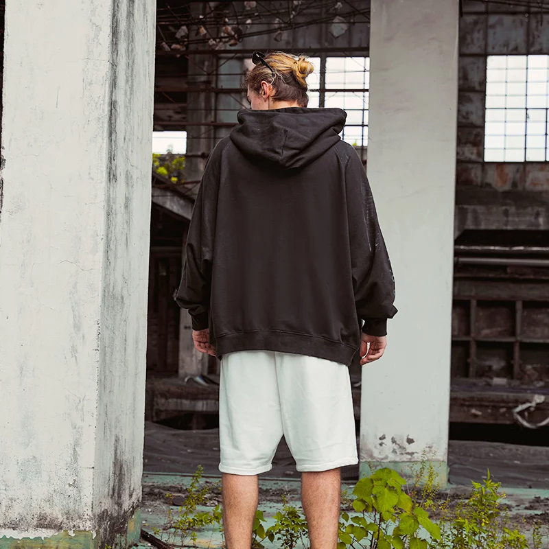 Custom embroidery Pullover hoodie vintage distressed rhinestone manufacturers unisex printing french terry plain for cotton