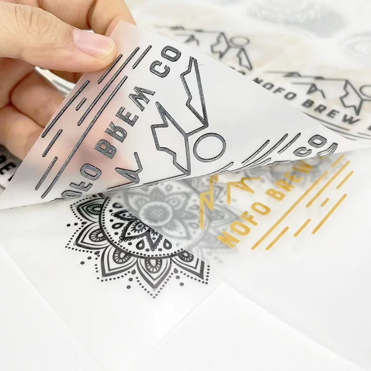 Пользовательский логотип наклейка для одежды переводная Печать Пользовательский логотип теплопередача