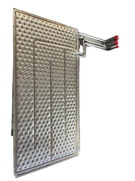 waste heat recovery pillow plate heat exchanger