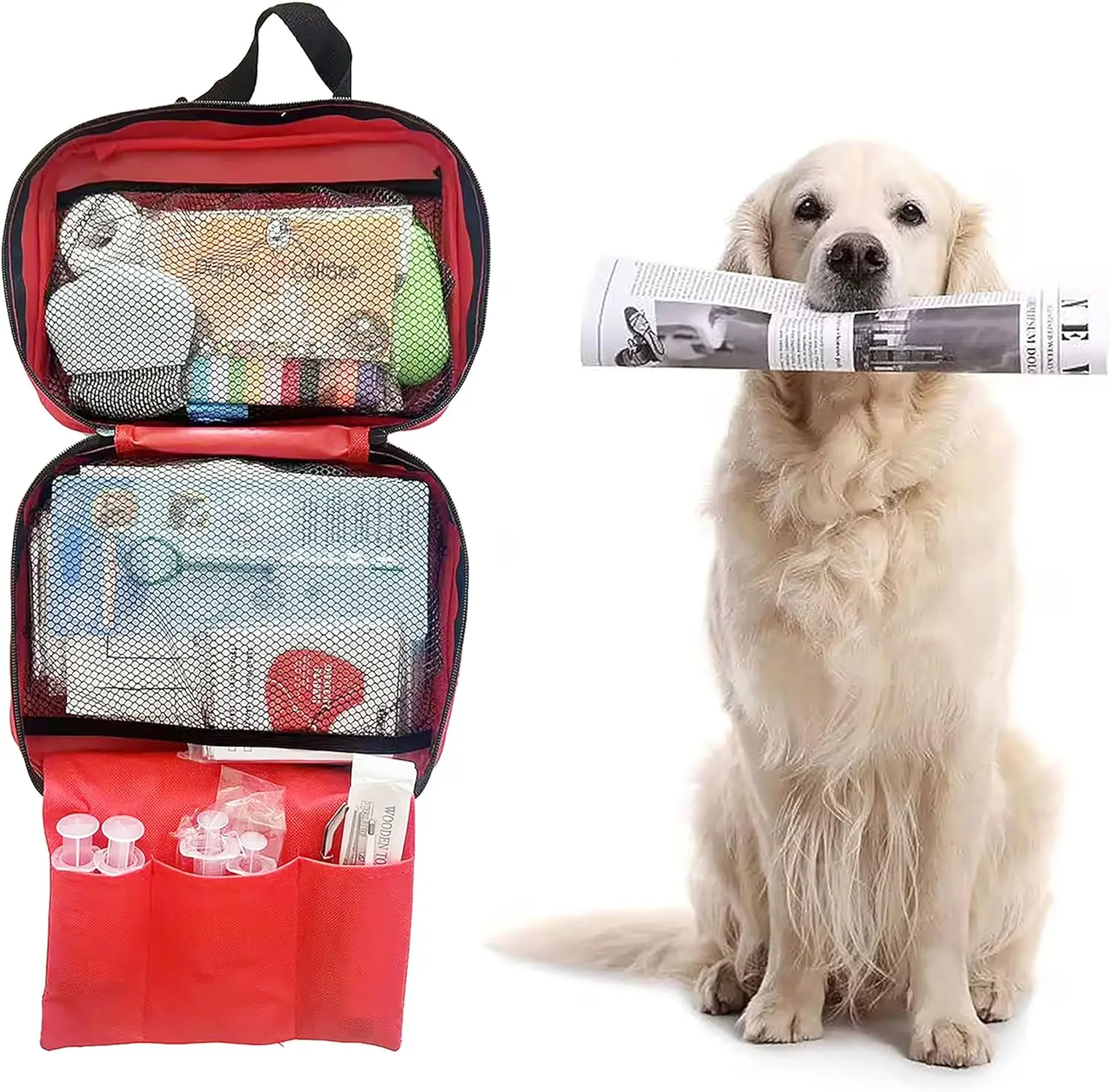 New Arrivals Emergency Dog Cat Pet First Aid Bag Kit  With Nail  Clipper And Medical Supplies to Treat pet in an Emergency