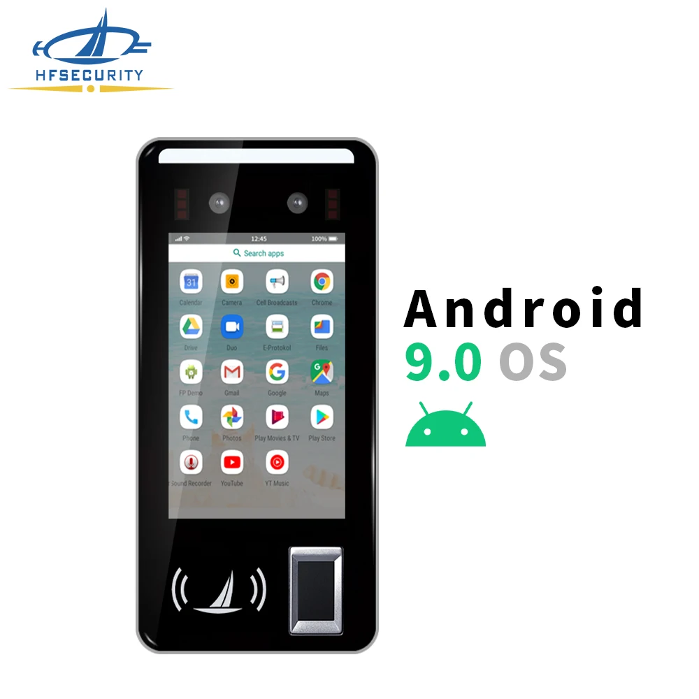 FR05 HFSecurity Portable Android More stable compatible Face Recognition Attendance Machine Biometric Access Control Products
