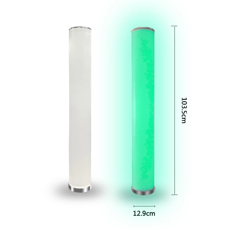 
2020 new design PVC White body high lumens blank pattern RGB+CCT living room floor lamp stand lamp floor for indoor application 