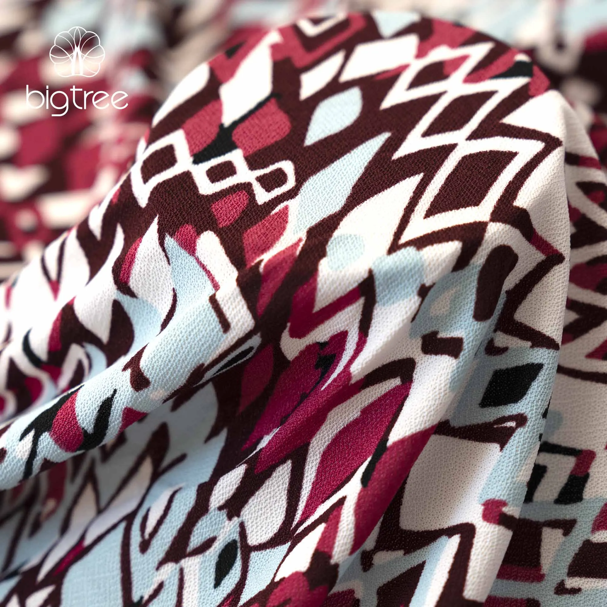 Wholesale  printed knitted blouse skirt  96% polyester 4%Spandex fabric