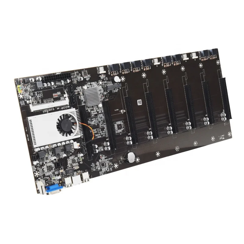 B-t37 Mdirectly Inserts 8-card Motherboard And The Slot Spacing Of