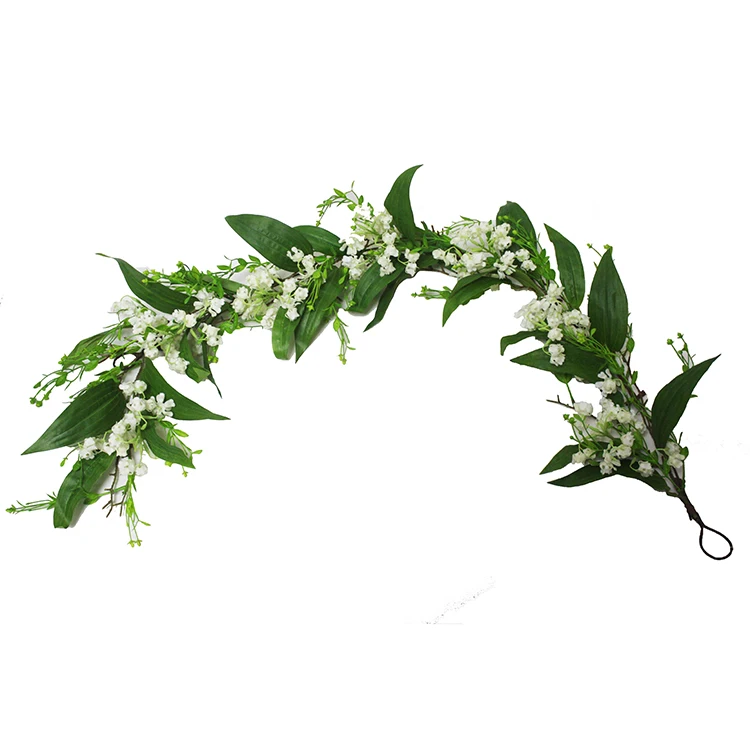 Artificial Aeolian Bells Flower Garland For Wedding Decor Lily Of The Valley Flower Convallaria Majalis Flower Garland