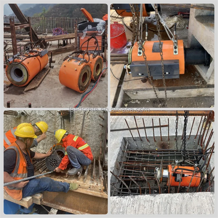 Post Tension 100 300 500 1000 Ton  Prestressing Jack Subway Prestressed Hydraulic Jack Bridge Girder Post Tension Jack