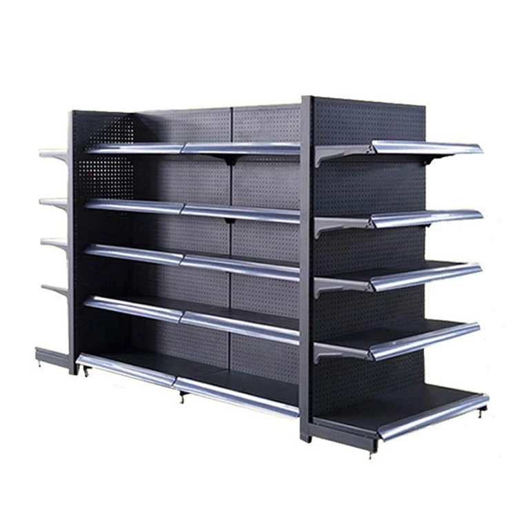 Heavy Duty Rack Shelf Multilevel Metal Gondola Shelf For Supermarket
