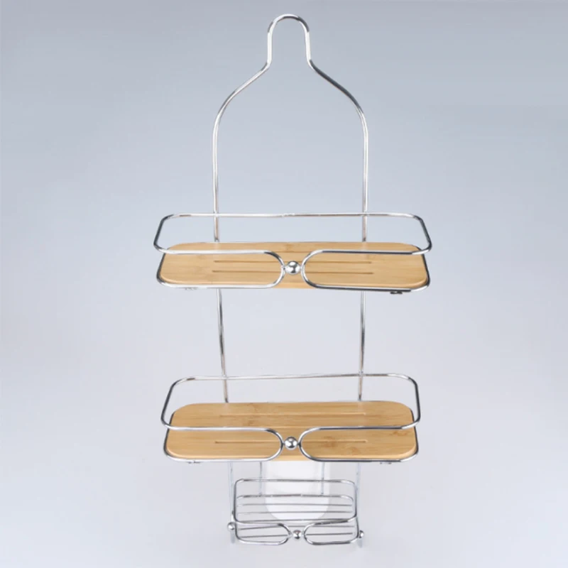 Bathroom Shelves Towel Rack Wall Mounted Multi Metal Mesh Corner Storage Organizer Shower Caddy