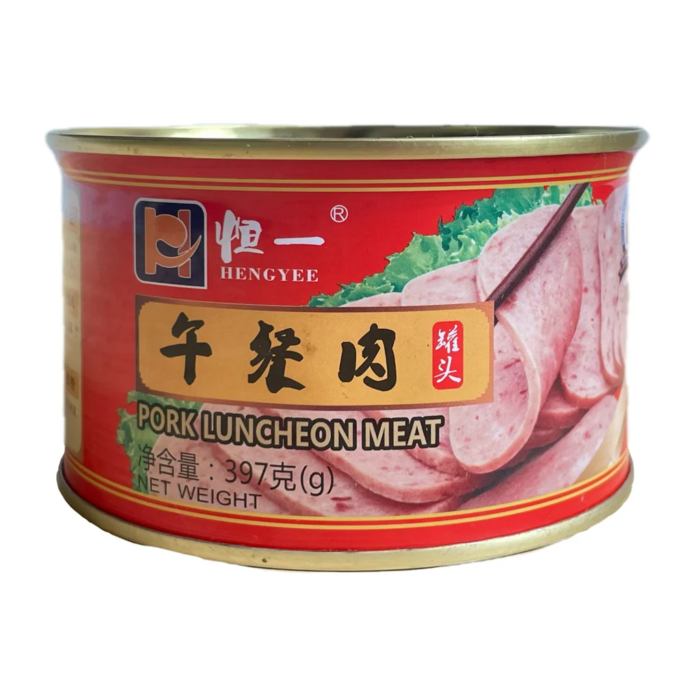 manufacture pork meat canned food canned meat canned pork luncheon meat 397g