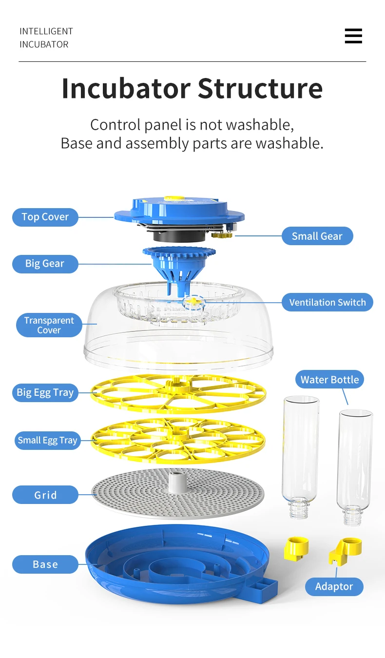 WONEGG New Trend 18 Egg Incubators Motors Poultry Egg Incubator In Dubai Price