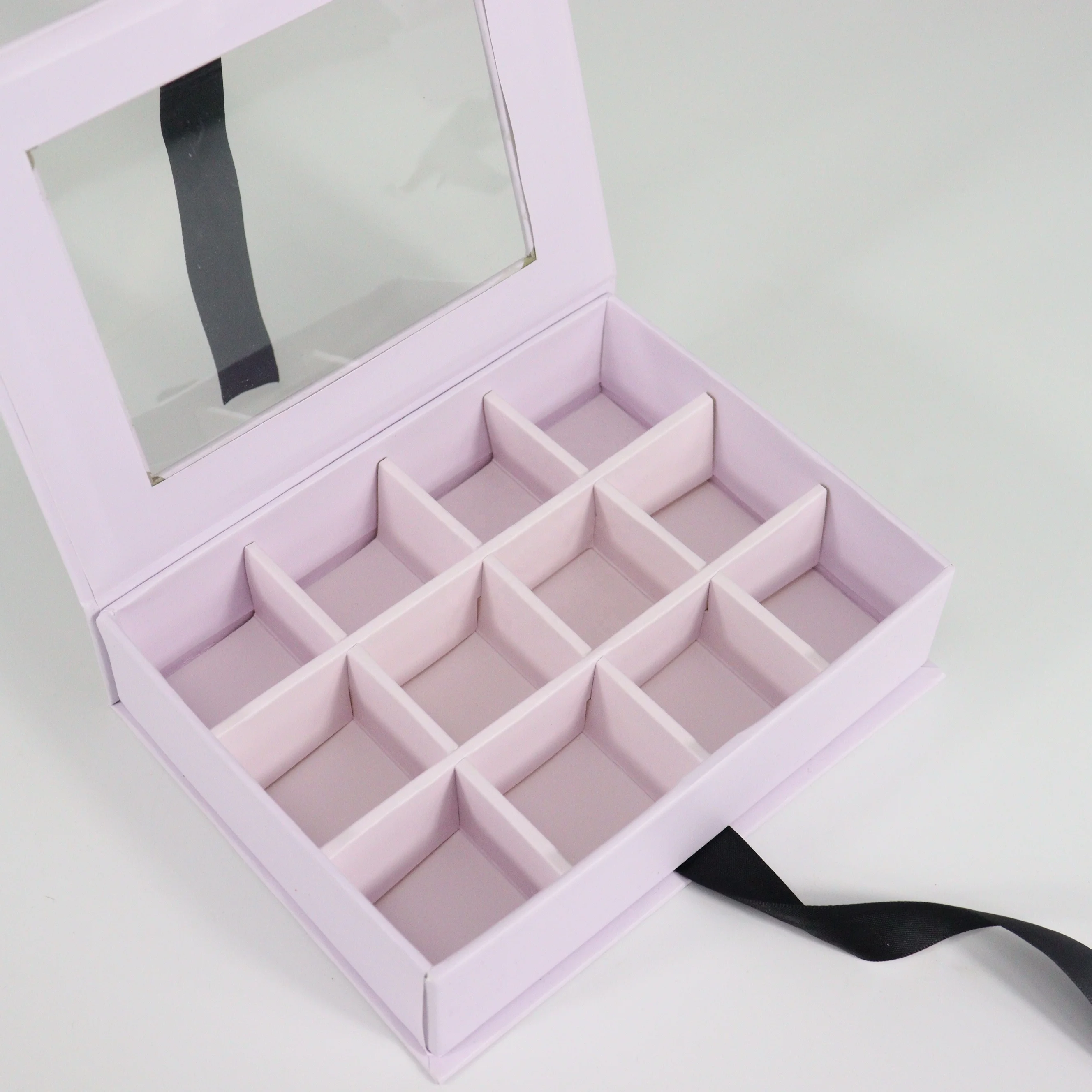 Custom makeup Blender Sponge set Packaging magnetic Box luxury beauty egg cardboard box with clear window