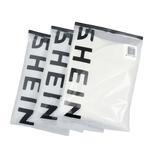 Matte print custom poly zipper lock frosted plastic packing zipper garment packaging bag to for clothes  with logo