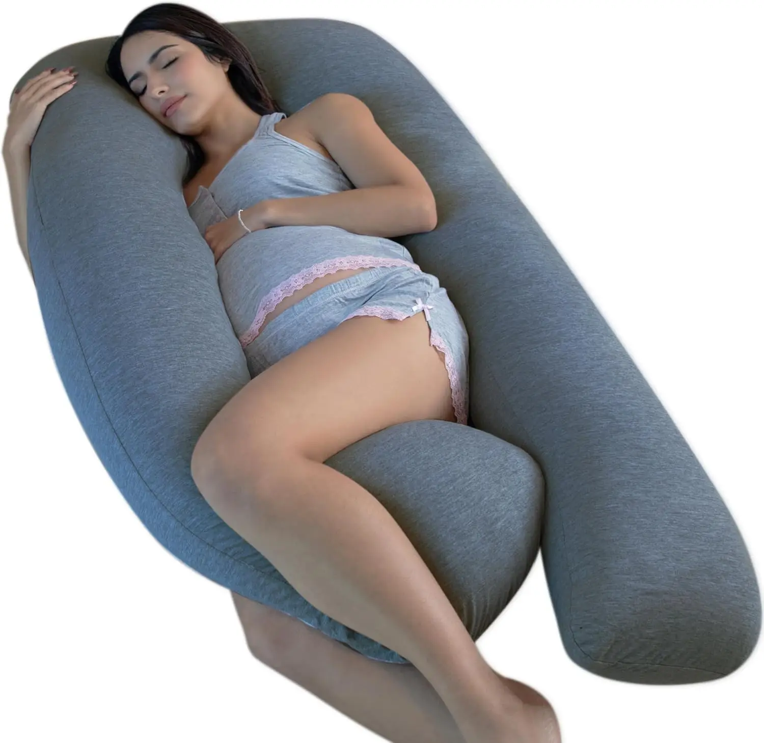 Factory U Shaped Pregnancy Body Pillow With Zipper Removable Cover pregnancy Pillow Full Body Pillow With customize Cover